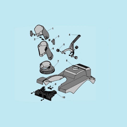 Желоб и кожух двигателя Champion ST246